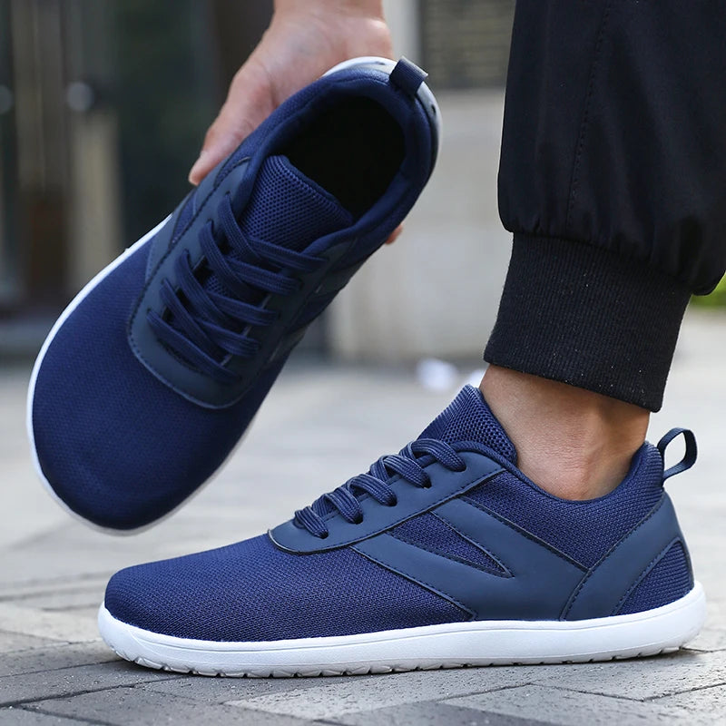 Men's Minimalist Barefoot Shoes with Zero Droplet Sole Wide Edition Fashion Sports Shoes Low Cut Walking, Running, Slow Running