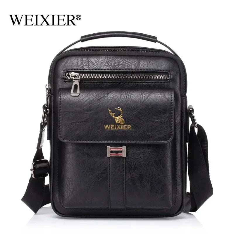 WEIXIER Men Shoulder Bag Fashion Men's Crossbody bag Multi-function Man Casual Zipper Handbag Capacity Bags For Male mochila sac