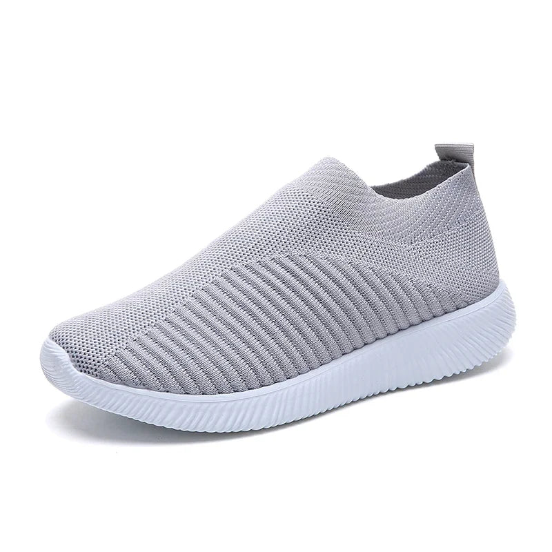 Women Seakers Plus Size 43 Breathable Mesh Platform Sneakers Women Slip on Soft Ladies Casual Shoes Woman Knit Sock Flats