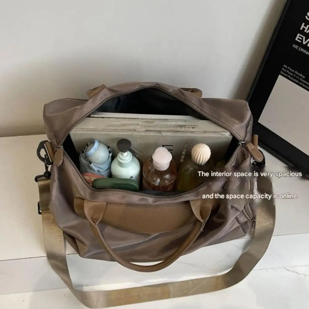 New Large Capacity Sports Bags Waterproof Oxford Fitness Bags Dry And Wet Items Thickened Fabric Travel Bags
