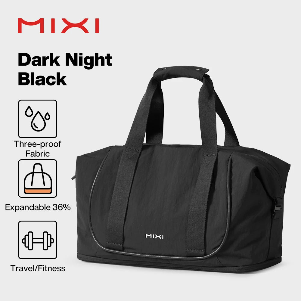 Mixi Travel Bags Women Large Size Capacity Sports Fitness Storage Bag Foldable Duffle Suit Bag For Shoulder Bag Handbag M3020