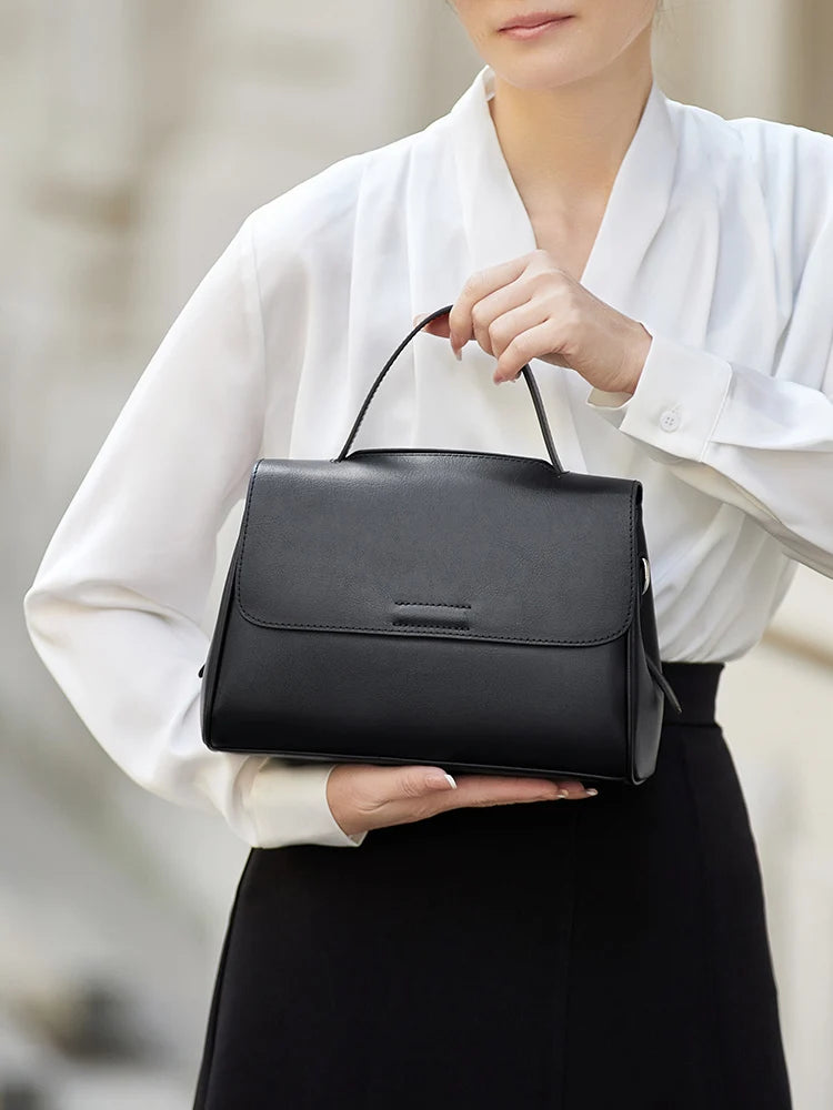 ZOOLER Handcraft Real Leather Bag Big Female Rice First Cow Layer Genuine Leather Handbag Shoulder Bags Top Female Fashion#HY605