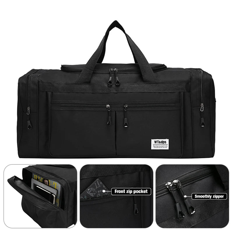 70L Gym Bags Travel Luggage Foldable Sport Large 70CM Travel Duffel for Women Men Handbag Multifunction Weekender Bag XA831F