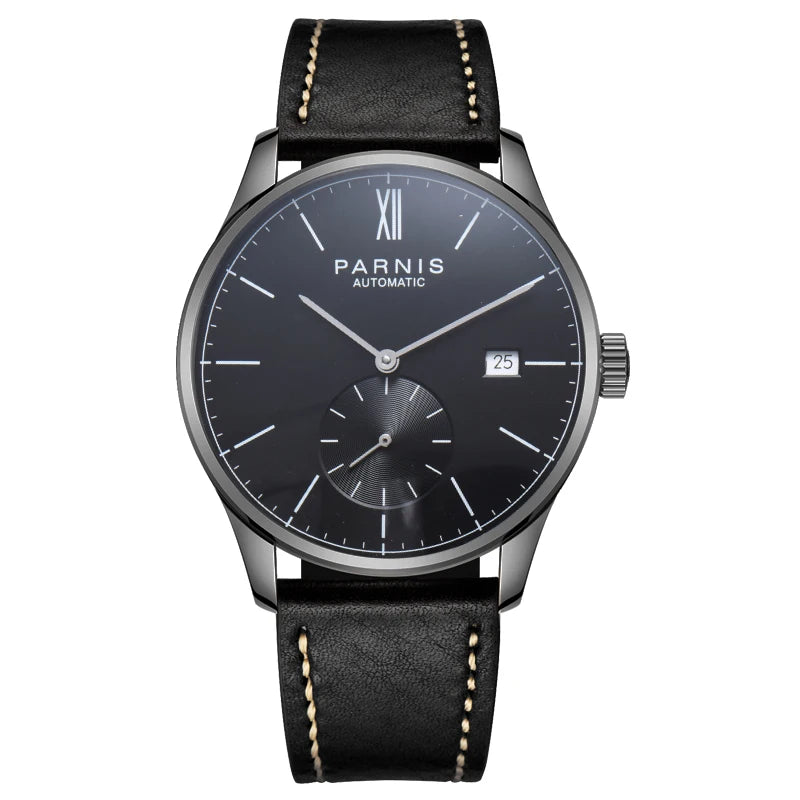 Parnis Mechanical Watches Minimalist Watch for Men Wristwatch Luxury Waterproof Automatic hombre Relogio Masculino Calendar 2025