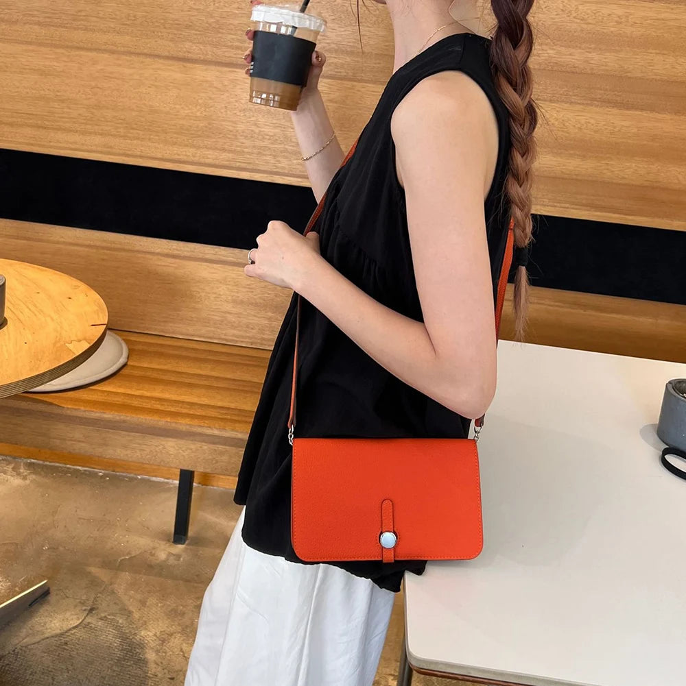 Luxury Design Women Crossbody Bag Custom Name Phone Wallet Handbag Arab Personalize Letters Genuine Leather Female Clutch Bag