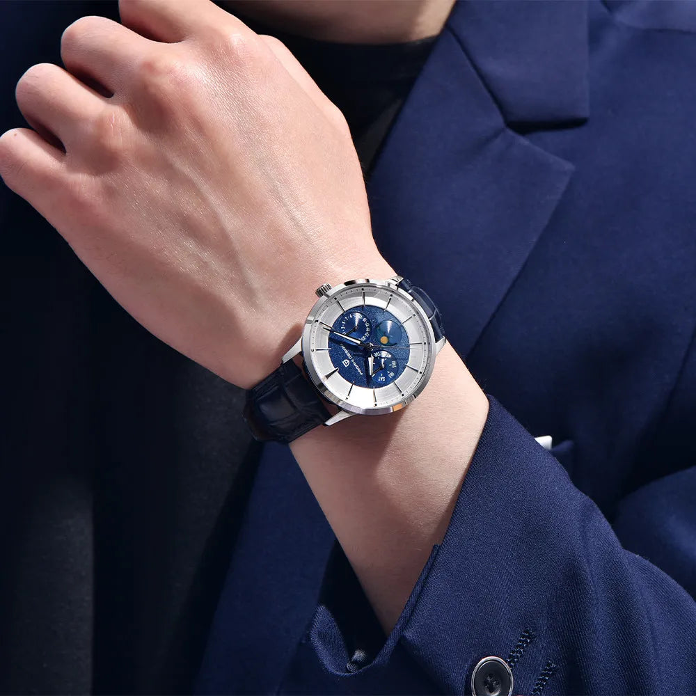 2025 PAGANI DESIGN New 40MM Multifunctional Men Quartz Watches 100M Waterproof Top Brand Sapphire Glass Moonphase Watch for Men