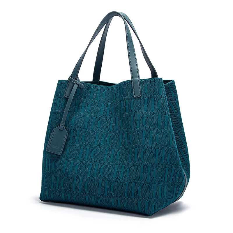 Women's Luxury Design Multi functional Handheld Shopping Handbag Fashionable New 2024 Solid Color Handbag