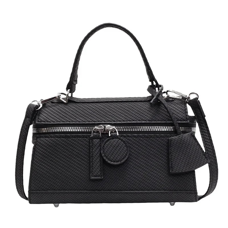 Women's Bag Fashion Commuter Hand Bag Spring Personality Single Shoulder Senior Crossbody Bag Small Square Bag