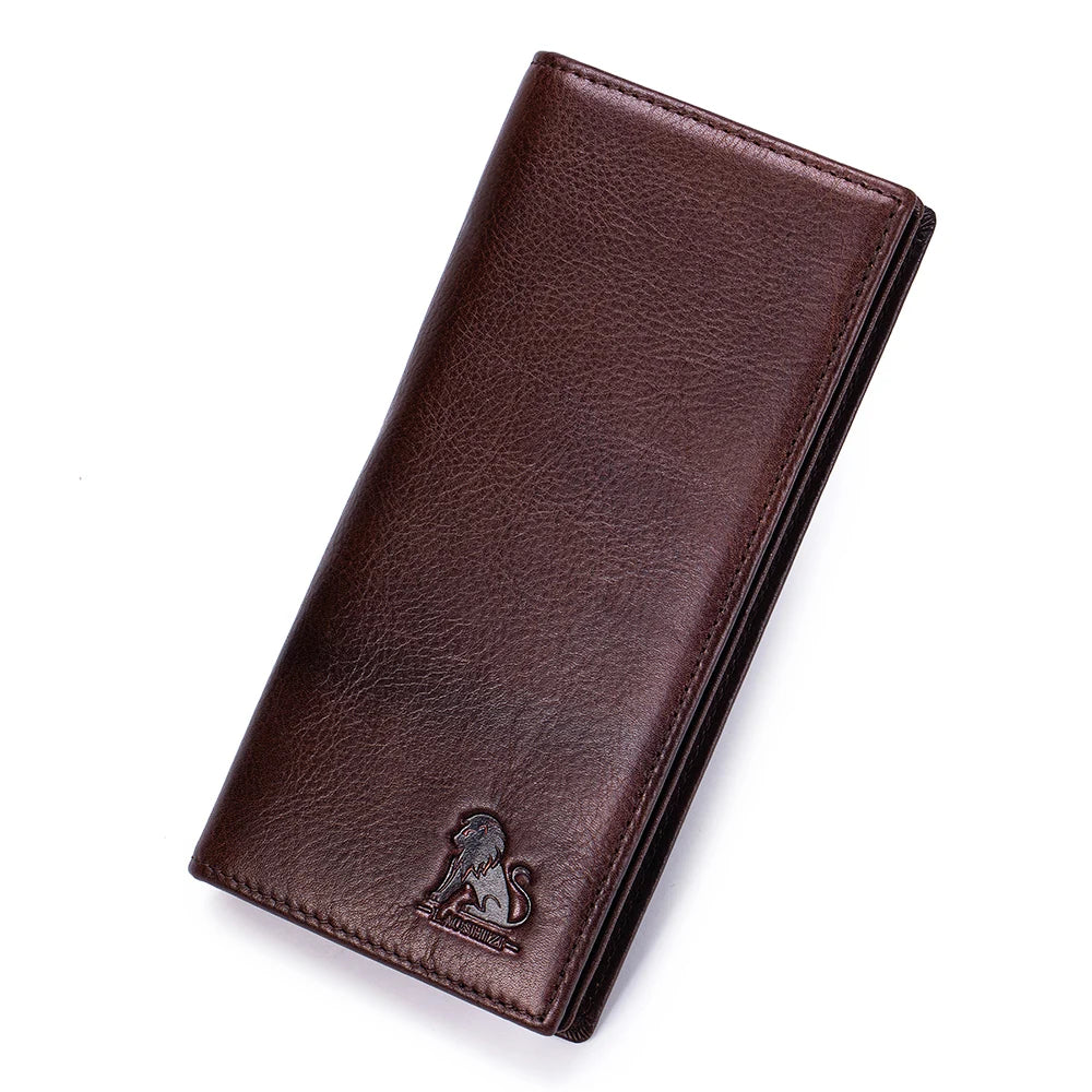 Neutral Wallet Multi-Card Slot Genuine Leather with Album Position Coin Slot Design Durable Money Holder for Men And Women