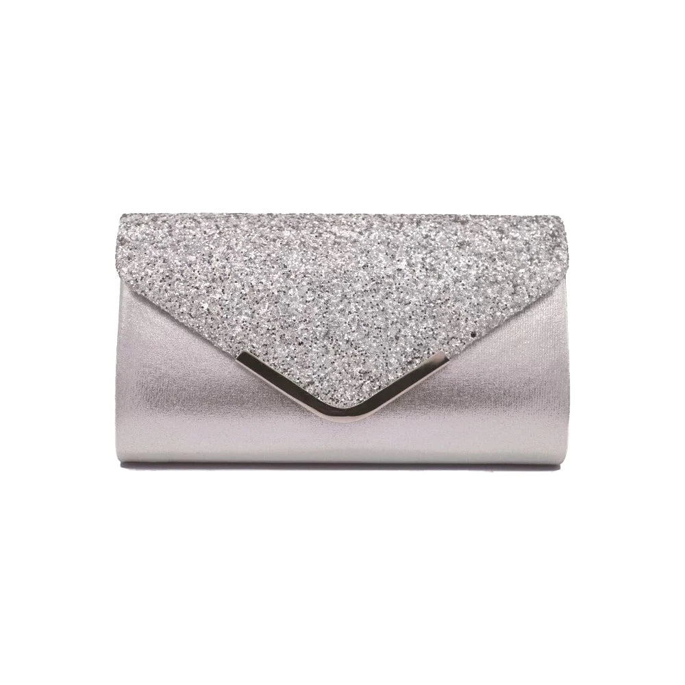 Glitter Bling,Shiny Elegant And Fashionable Envelope Clutch Bag, Party Wedding Handbag For Women Dinner Bag