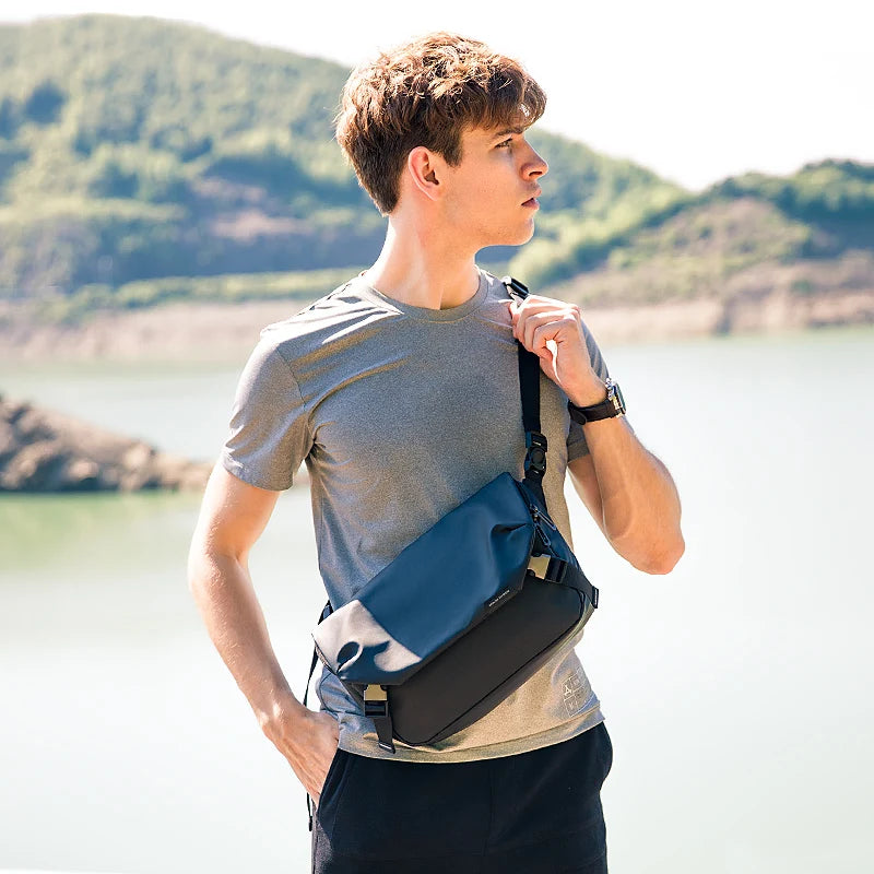 Mark Ryden 2022 New Men Shoulder Bags High Capacity Sling bag Men YKK Zipper Water Resistant Short Trip Crossbody Bag Men