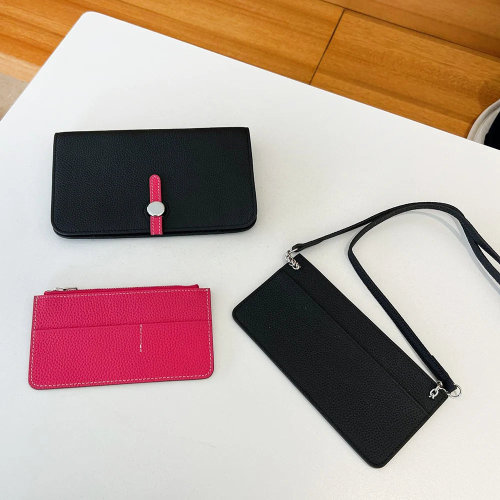 Luxury Design Women Crossbody Bag Custom Name Phone Wallet Handbag Arab Personalize Letters Genuine Leather Female Clutch Bag