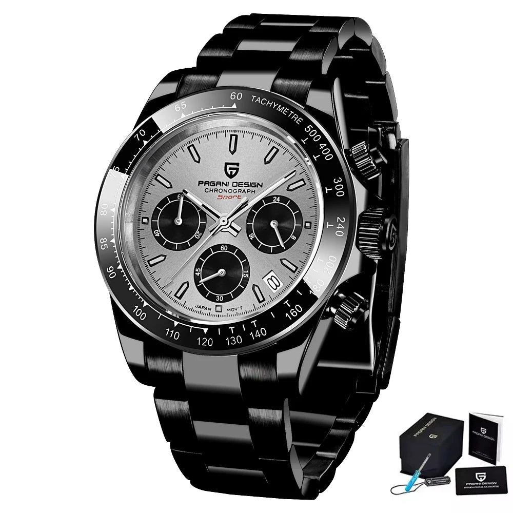 PAGANI DESIGN Men Automatic Watches Top Brand Luxury Quartz Watch For Men Chronograph Sapphire VK63 Wristwatch Reloj Hombre 2024