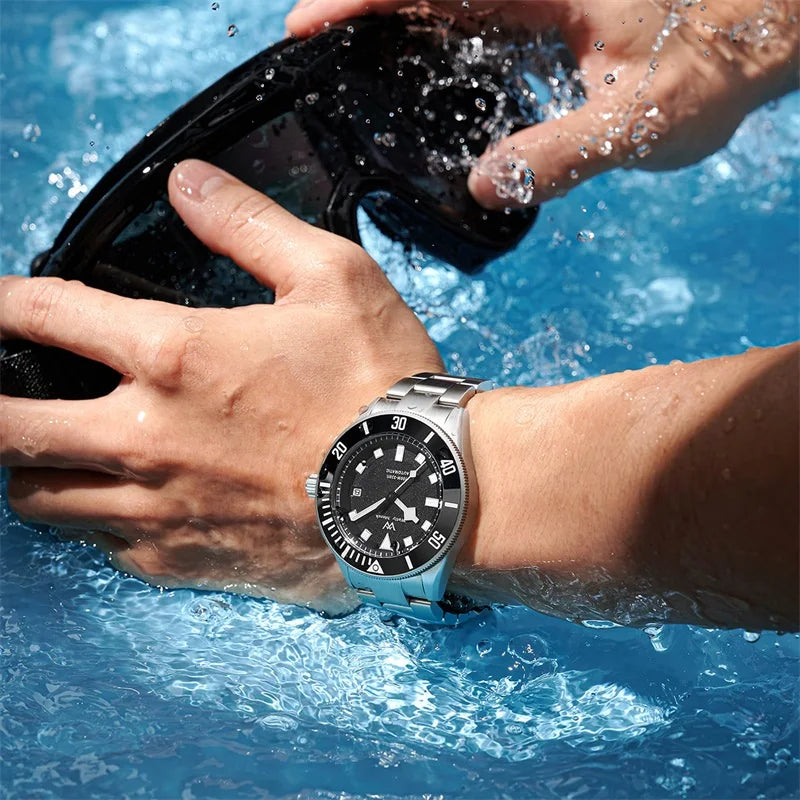 WM Watch Automatic Mechanical Watch Men Miyota8215 100M Water Resistant Business Casual Luminous Man Welly Merck Watches WM085