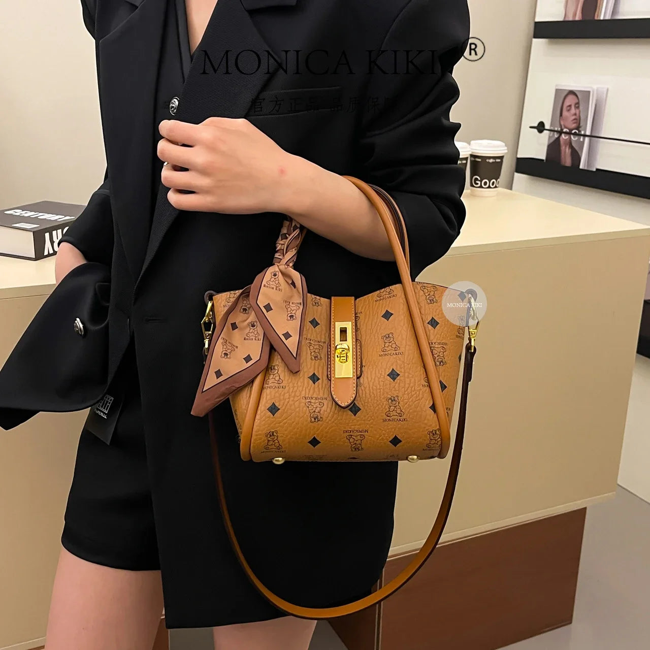 Classic Elegant Leather Handbags For Women Luxury Brand Crossbody Bag Shoulder Style By Famous Designer Ladies Fashion
