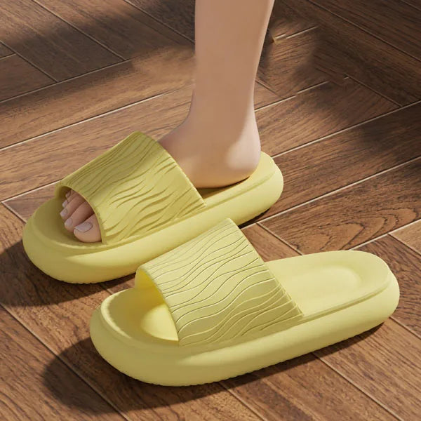 Eva Sweethearts Step On The Sense of Shit Slippers 2025 New Summer Home Wear Soft-soled Non-slip Shoes Simple Women's Slippers