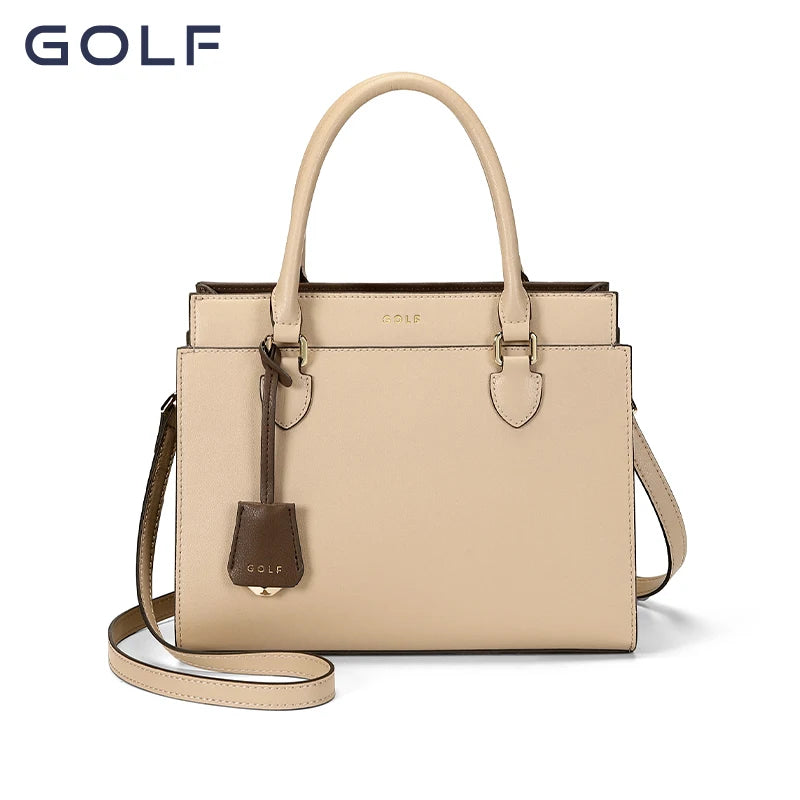 GOLF Women's Handbag  Brand Minimalist Fashion Bag Genuine Leather Large Capacity Middle aged Mom Bag