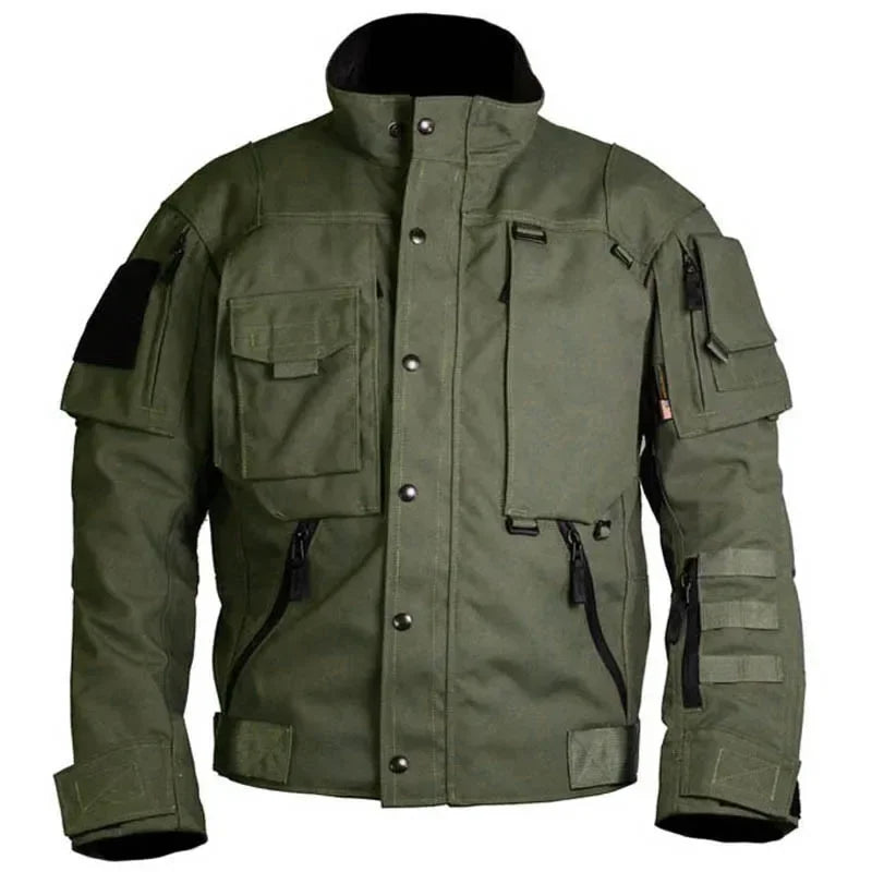 Tactical Men's Jacket Outdoor Sports Mountaineering Ski Warm Windproof Loose Coat Pocket Zipper Wear-resistant Jackets