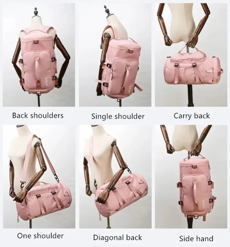 Travel Backpack Large Capacity Fashionable Portable Shoulder Sports Fitness Bag, Multifunctional Weekend Travel Storage Bag