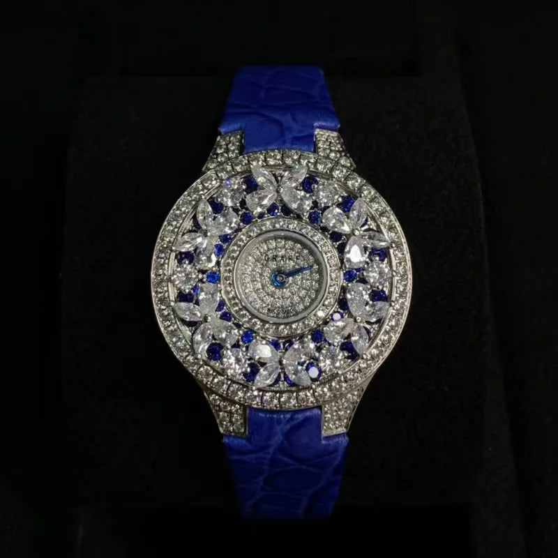 Luxury Colorful Women's Watch Quality Jewel Wristwatch Bracelet Elegant Timepiece for Ladies Luxury Brands Quartz Watches clock